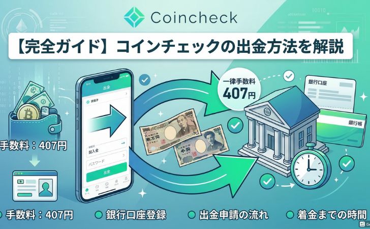 【完全ガイド】コインチェックの出金方法｜手数料・反映時間・トラブル対処法